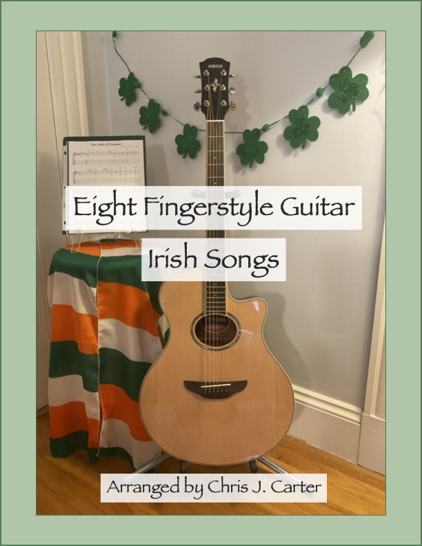 Fingerstyle guitar Irish songs: ebook of acoustic guitar fingerpicking Irish songs.